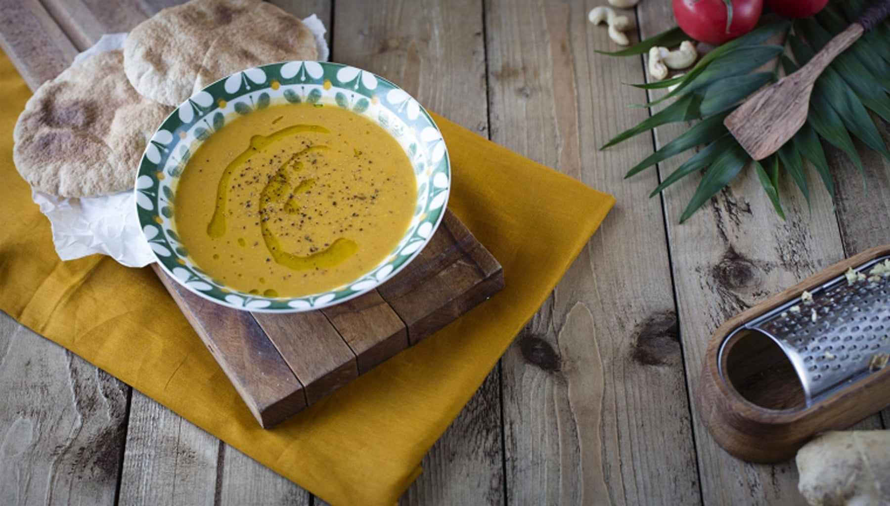 East African Sweet Potato, Ginger And Cashew Nut Soup