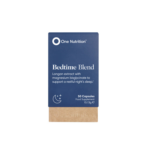 One Nutrition Bedtime Blend 50 capsules packaging, front