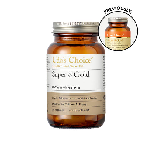 Udo's Choice Dummy Pots Microbiotics Super 8 Gold