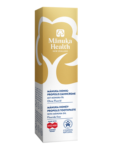 **NEW** Manuka Health MGO 400+ Honey & Propolis Toothpaste with Manuka Oil - 75ml (Fluoride Free)