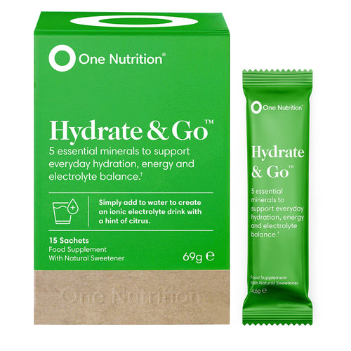 One Nutrition® Hydrate & Go - 15 Sachets (6+1, Mix & Match, Add 6 to your basket)