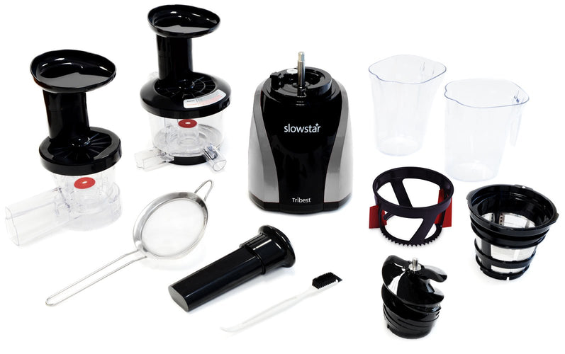 Slowstar Vertical Slow Juicer Mincer Silver Black